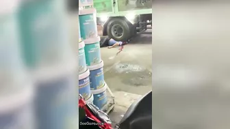 Man Crushed To Death By Truck Tire