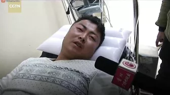 Man Trapped On Burning Power Pole