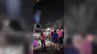 Man In Giant Truck Goes Crazy And Crushes Cars And Pedestrians