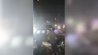 Man In Giant Truck Goes Crazy And Crushes Cars And Pedestrians