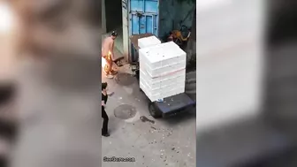 A Man With A Burning Vanity