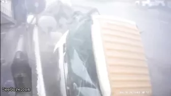 Man Escapes Fatal Truck Accident