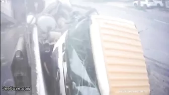 Man Escapes Fatal Truck Accident