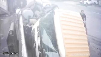 Man Escapes Fatal Truck Accident