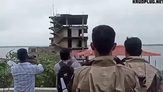 A Man Was Hit In The Head By Debris During Construction