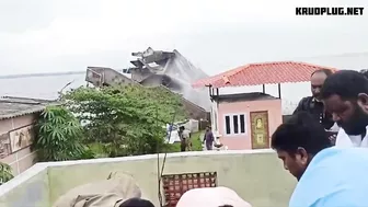 A Man Was Hit In The Head By Debris During Construction