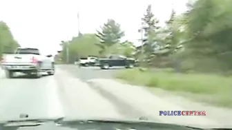 Miramichi Police Officer Crashes Into Utility Pole