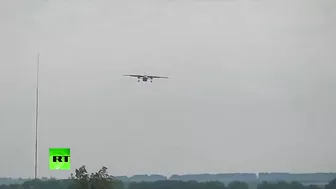 Moment An-26 Crashes While Landing In Russia