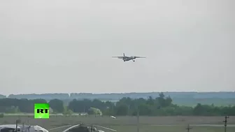 Moment An-26 Crashes While Landing In Russia