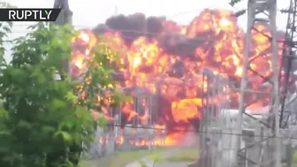 Video Captures Moment Massive Explosion Occurs At Russian Power Plant