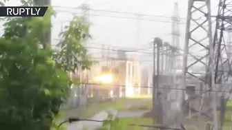 Video Captures Moment Massive Explosion Occurs At Russian Power Plant
