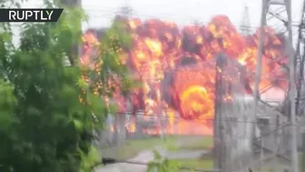 Video Captures Moment Massive Explosion Occurs At Russian Power Plant