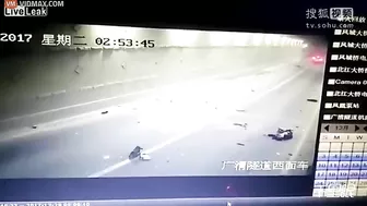 Motorcycle Evaporates After Collision With Car