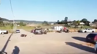 Motorcycle Racing Gone Wrong