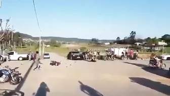Motorcycle Racing Gone Wrong