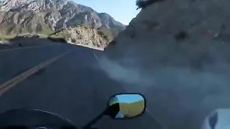 Motorcyclist Nearly Dies When Car Loses Control