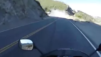 Motorcyclist Nearly Dies When Car Loses Control