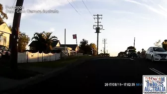 Motorcyclist Nearly Had An Accident After Turning Too Fast
