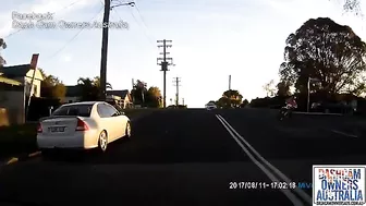 Motorcyclist Nearly Had An Accident After Turning Too Fast