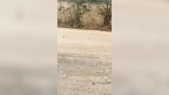 The Motorcyclist Was Thrown More Than 200 Meters