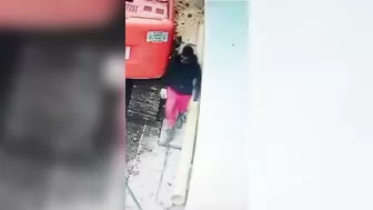 Unsuspecting Man Run Over By Excavator