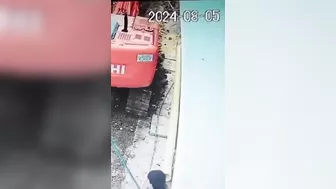 Unsuspecting Man Run Over By Excavator