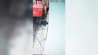 Unsuspecting Man Run Over By Excavator