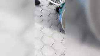 Old Woman Impaled By Truck
