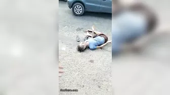 Old Woman Hit By Truck