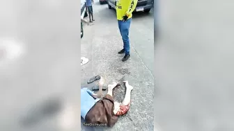 Old Woman Hit By Truck