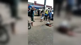 Old Woman Hit By Truck