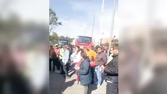 Pedestrian's Head Hit By Bus