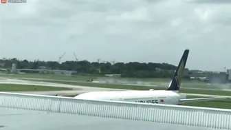 South Korean Passenger Plane Overruns Runway And Catches Fire, Pilot Injured