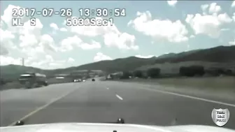 Police Dash Cam - Fatal Head-On Collision - Utah Highway Patrol