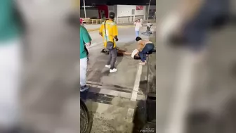 Beautiful Girl And Her Husband Had An Accident On A Motorcycle