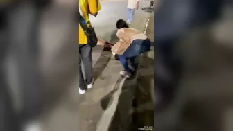 Beautiful Girl And Her Husband Had An Accident On A Motorcycle