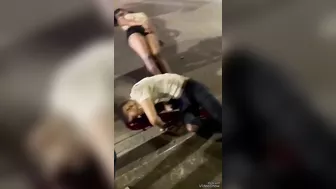 Beautiful Girl And Her Husband Had An Accident On A Motorcycle