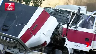 Quick-thinking Driver Risks Life By Overturning Truck