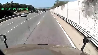 Reckless Driver Causes Accident After Changing Shirt While Driving