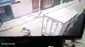 The Robber Was Trapped Under The Truck