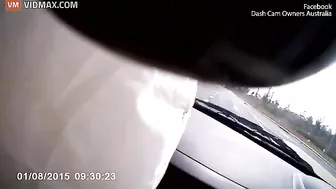Horrifying Moment Driver Is Hit By Another Car While Driving