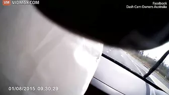 Horrifying Moment Driver Is Hit By Another Car While Driving