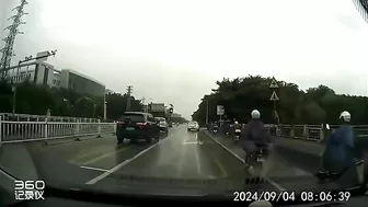 Motorcyclist Crushed By Dump Truck