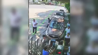 Security Guard gets Crushed to Death During Forced Entry