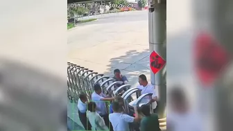 Security Guard gets Crushed to Death During Forced Entry