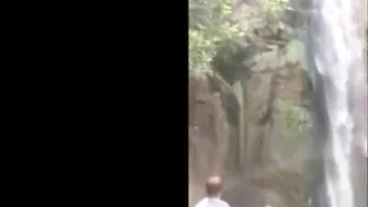 Shock Video-Climber Falls to his Death at Waterfall In Iran