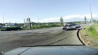 Speeding Car Causes Brutal Head On Crash