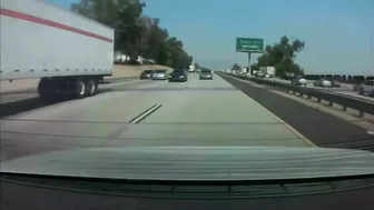 Street Racer Knocks Innocent Driver Under Semi Truck