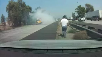 Street Racer Knocks Innocent Driver Under Semi Truck