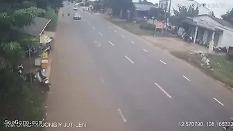 Student hit and dragged by a truck